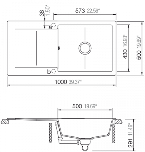 SW24 - Schock Epure D-100L (EPUD100LA) - Maßzeichnung